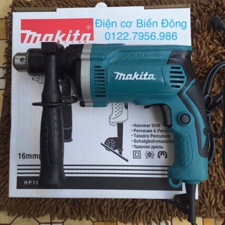 🔥FREESHIP🔥Tặng kèm đầy đủ thướt đo, khóa khoan Máy khoan bê tông MAKITA HP1630 khoan bê tông, sắt, tường, gỗ tôn bắn vít