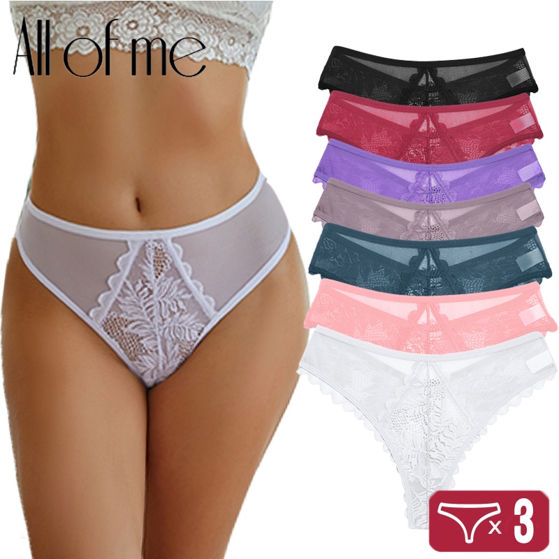 Cute Byte Set 3 Quần Lót Ren Mềm Quyến Rũ Cho Nữ