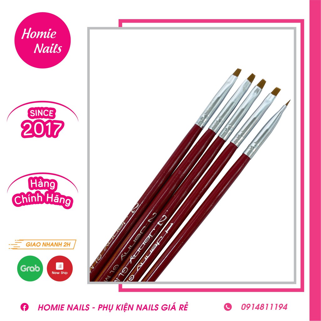 CỌ BẢN ĐẦU VUÔNG - Số 1 2 3 4 - Bút Vẽ Móng Nail
