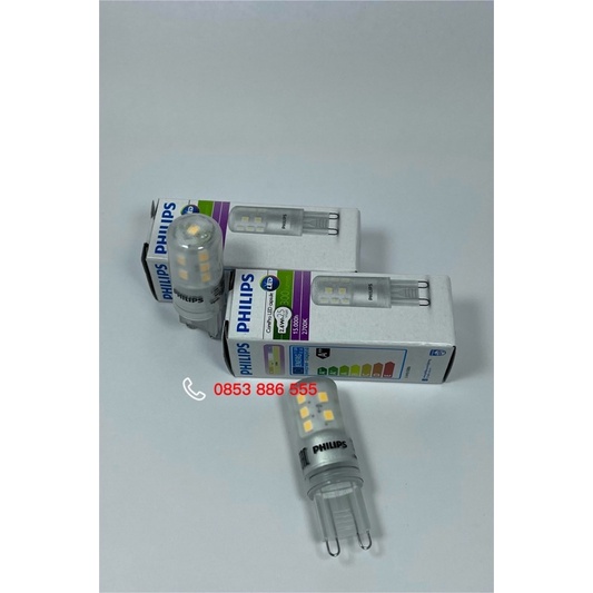 Bóng đèn LED G9 2.6W Philips, CorePro LEDcapsuleMV 2.6-25W G9 827 D, SIÊU SÁNG, CHÍNH HÃNG