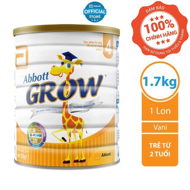 Sữa Bột Abbott Grow 4 (G-Power) 1.7Kg