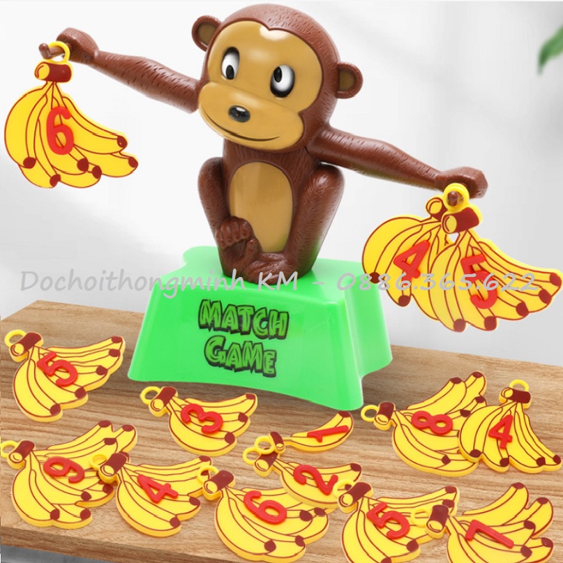 Trò chơi khỉ học làm toán - Giáo cụ Montessori