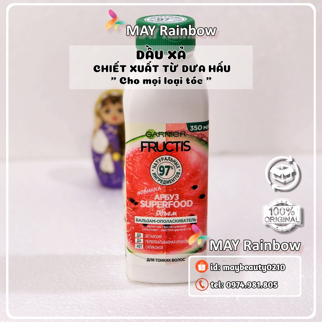 Dầu gội dầu xả Garnier Fructis Hair Superfood