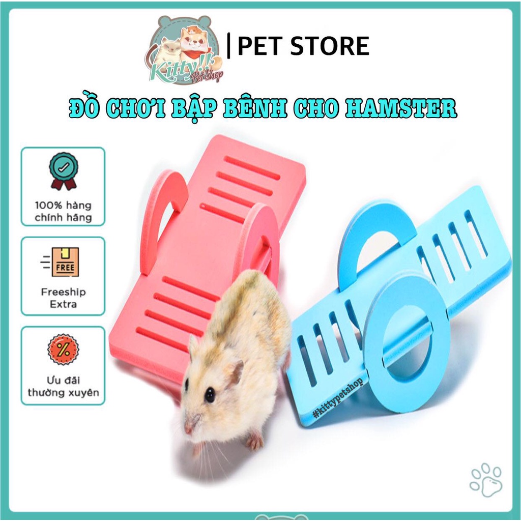 Đồ chơi cho hamster:  bập bênh cho chuột hamster -  đồ chơi thú cưng - Kitty Pet Shop BMT