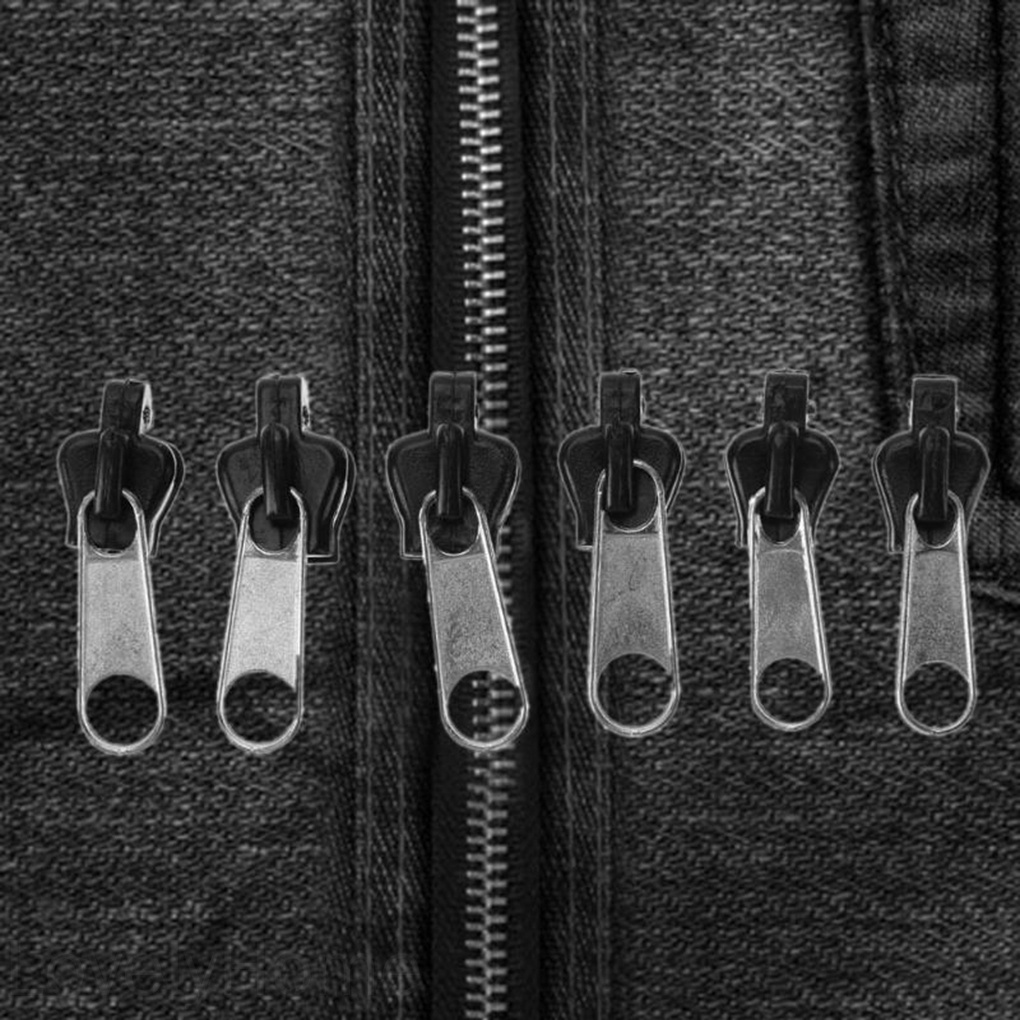 Set 6 đầu trượt dây kéo thay thế cho quần áo diy