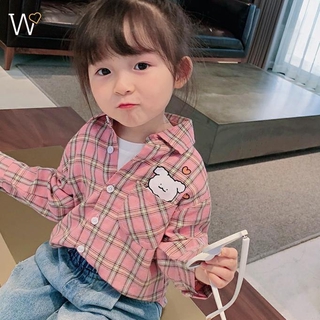 Bộ Quần Áo Tay Dài Kiểu Hoạt Hình Ngộ Nghĩnh Đáng Yêu Phong Cách Hàn Quốc Cho Bé Gái