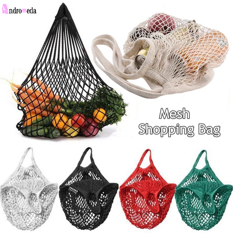 1 Túi Lưới Mua Sắm Chống Mòn Sức Chứa Lớn Có Thể Tái Sử Dụng