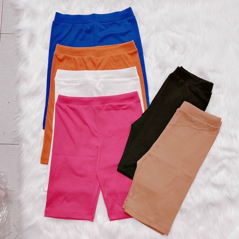 Quần short đùi nữ tập gym form ôm body lửng chất vải thun 4 chiều_quần chảy mồ hôi