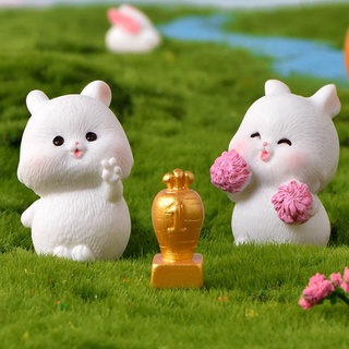 Mô Hình Thỏ Mini Trang Trí Xinh Xắn