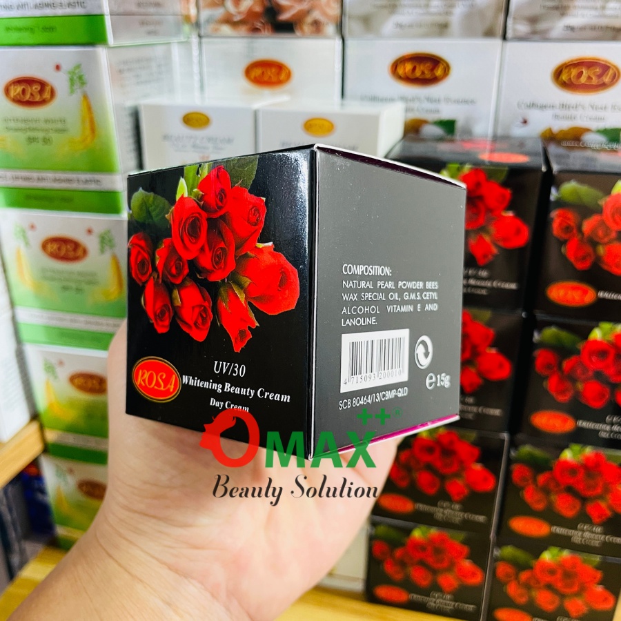KEM ROSA HOA HỒNG ĐEN UV/30 - WHITENING BEAUTY CREAM 15G