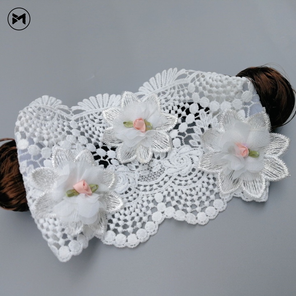 Mũ Ren Thoáng Khí Cố Định Tóc Giả Dễ Thương Dành Cho Bé Gái 2022