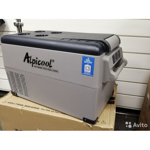 Tủ lạnh mini dùng trên ô tô gia đình Alpicool CF35 Tủ lạnh di động 12 Volt (35 Lít) -20 độ