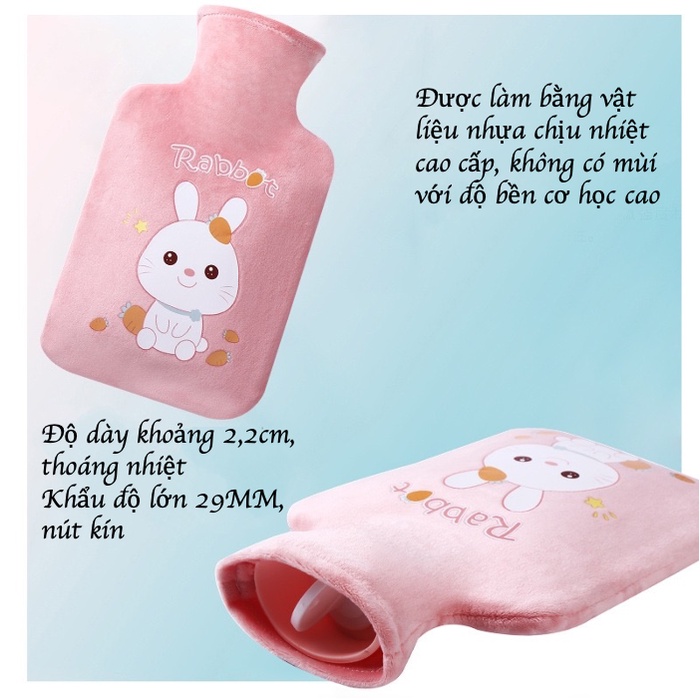 Túi chườm bụng kinh dành cho nữ, Túi sưởi giữ nhiệt giúp giảm đau hoạt hình dễ thương - The Sally Shop