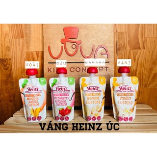 Váng Sữa Heinz Custard Úc cho bé ăn dặm từ 6m
