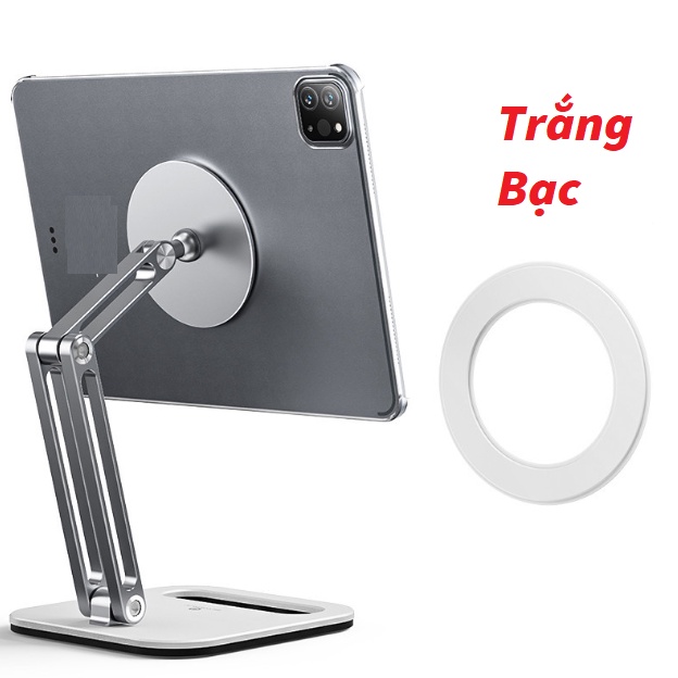 Giá đỡ điện thoại ipad, Kệ kẹp ipad máy tính bảng, galaxytab cao cấp dán hút năm châm, xoay 360 độ C47, P47.