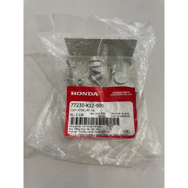 Cụm khóa yên xe (bản lề yên) lead 125 chính hiệu honda