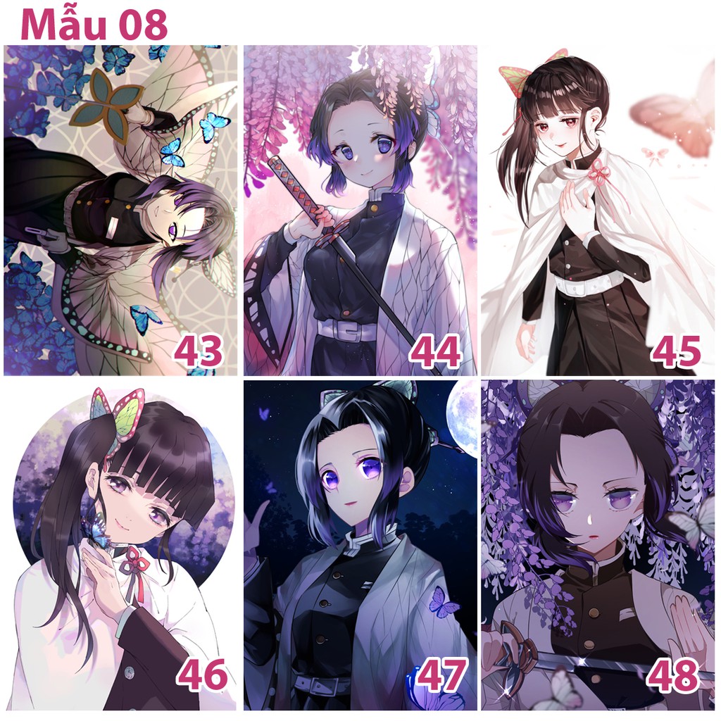 Poster/ Tranh dán tường anime Kimetsu No Yaiba nhân vật Kochou Shinobu