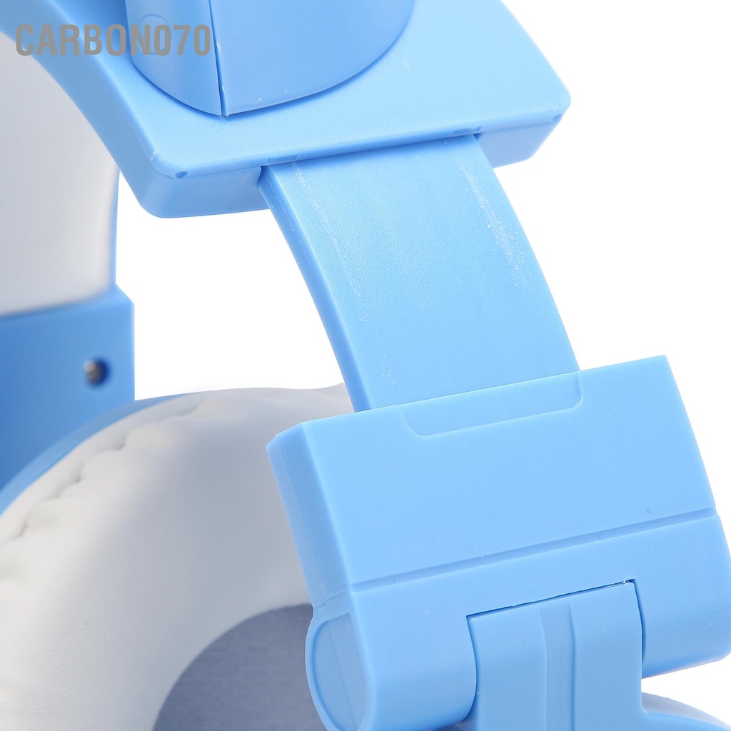 [Hàng Sẵn] Tai Nghe Mèo Bluetooth Dễ thương LED Có Mic Âm thanh Bass Độ nhạy cao với cáp 3.5 mm【Carbon070】