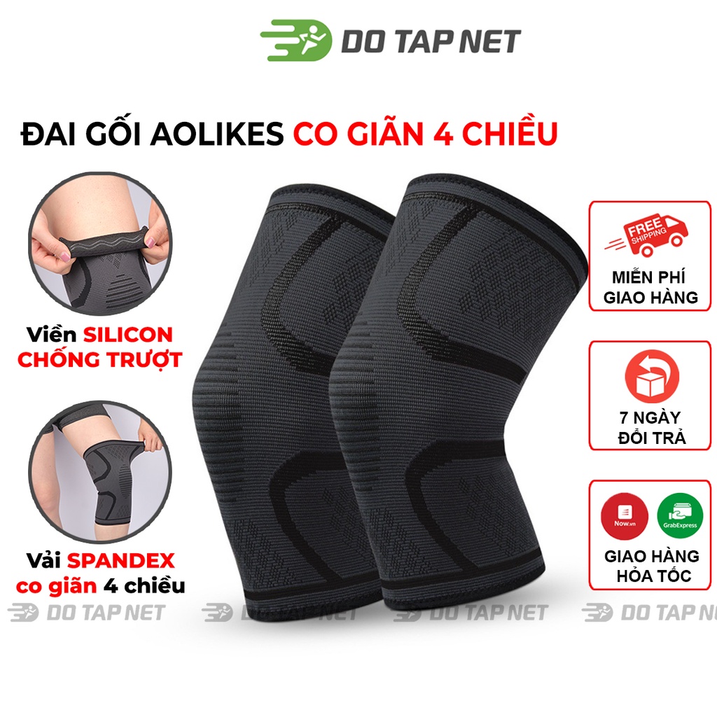 Đai bó gối đai bảo vệ đầu gối, bảo vệ khớp đầu gối co giãn đàn hồi, thể dục, chạy bộ,đạp xe