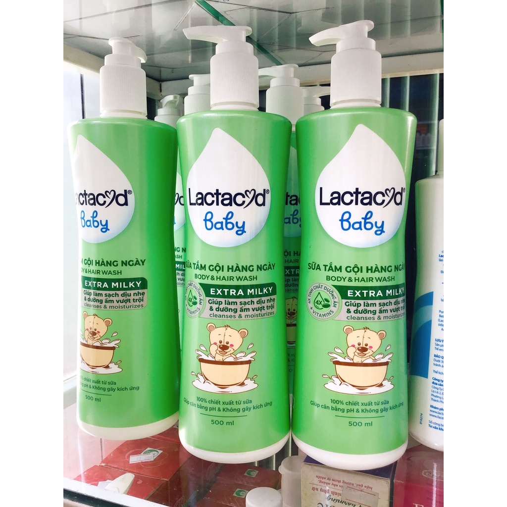 Sữa tắm Lactacyd Baby Sữa tắm cho trẻ sơ sinh Lactacyd BB giúp làm sạch dịu nhẹ và dưỡng ẩm vượt trội không gây kích ứng