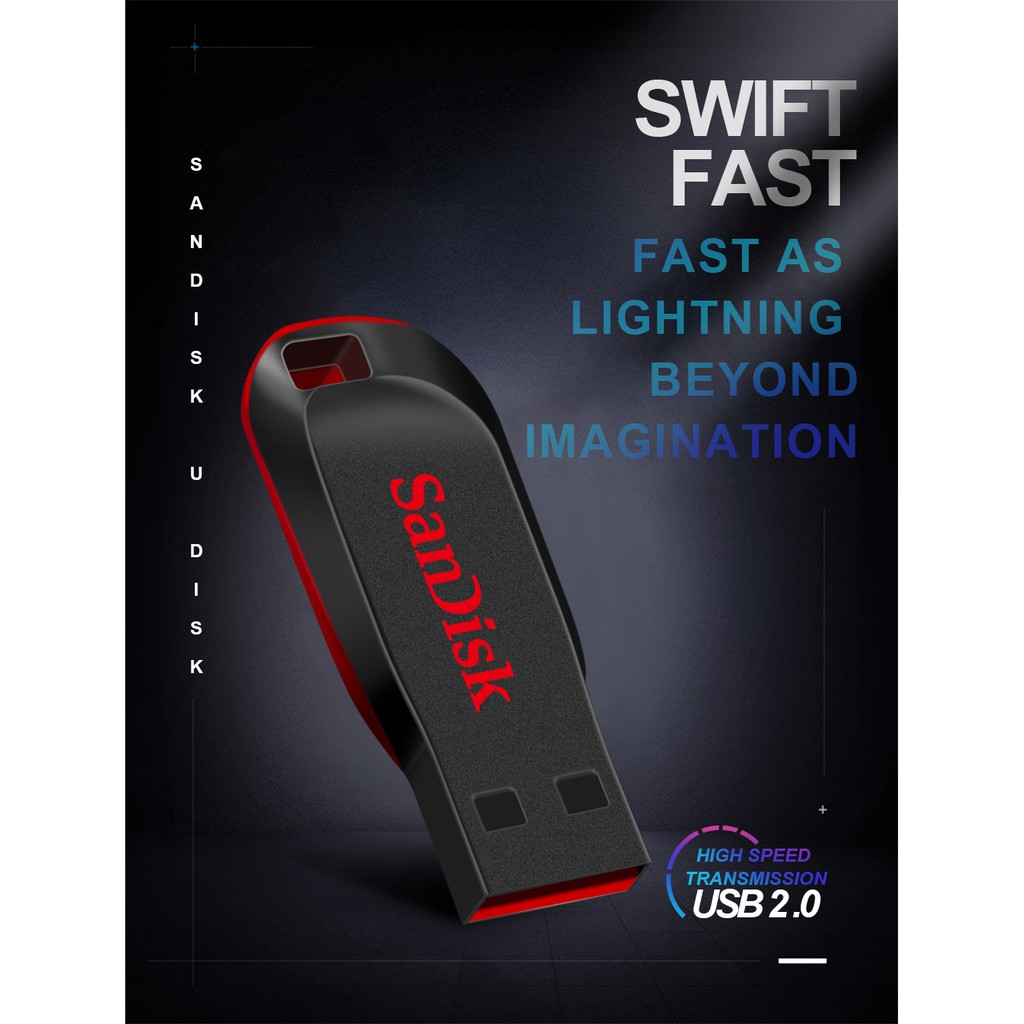 Usb 2.0 Flashdisk Sandisk Cruzer Blade Cz50 16gb