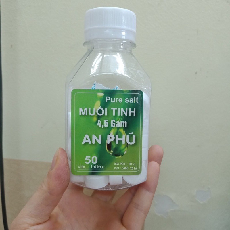 Viên muối tinh An Phú 4,5gram( lọ 50 viên)