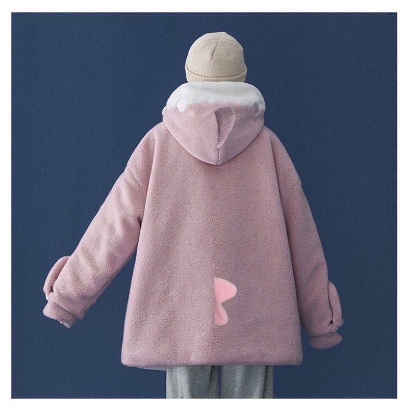[HÀNG ODER]- RẺ VÔ ĐỊCH-ÁO HOODIE CÁ MẬP NAM NỮ LÔNG CỪU SIÊU CUTE | BigBuy360 - bigbuy360.vn