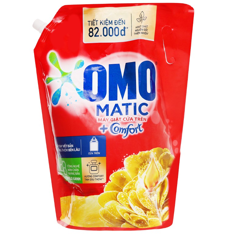 Nước giặt OMO Matic comfort tinh dầu thơm chai 3.5 lít