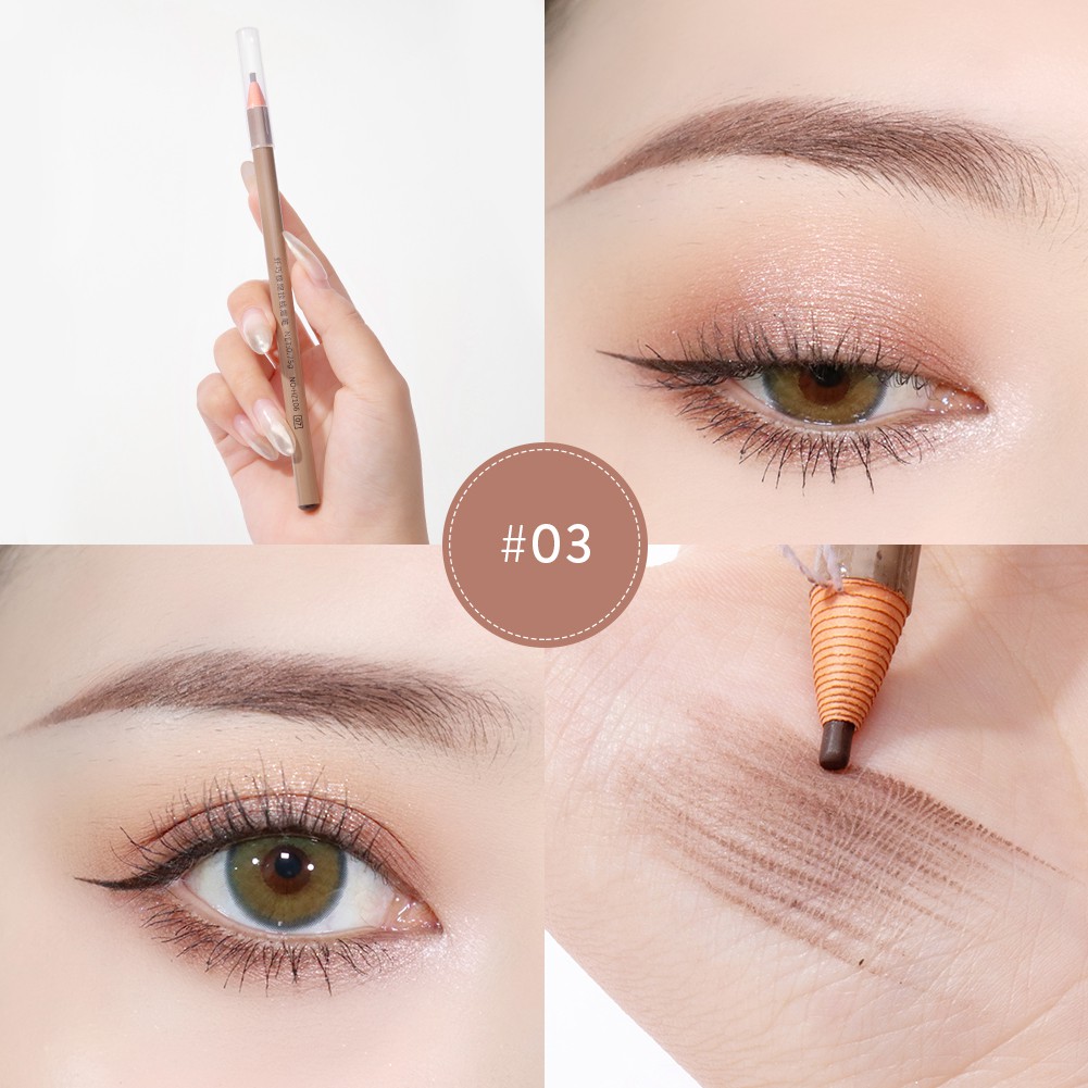 Bút Kẻ Lông Mày GECOMO Chống Nước Lâu Phai 6 Màu Sắc Lựa Chọn