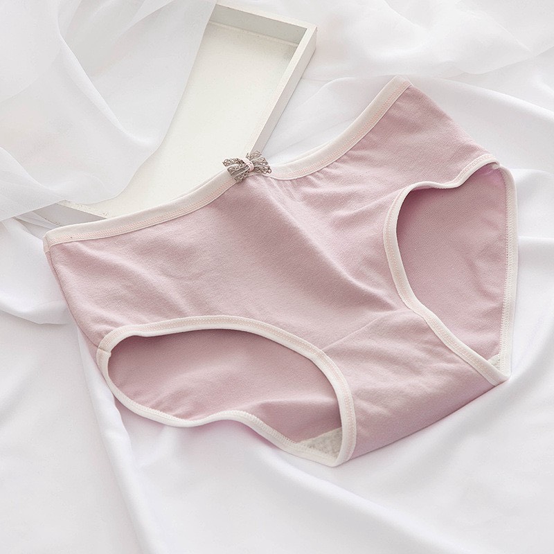 Quần Lót Cotton Nơ Tông Màu Solid Color.