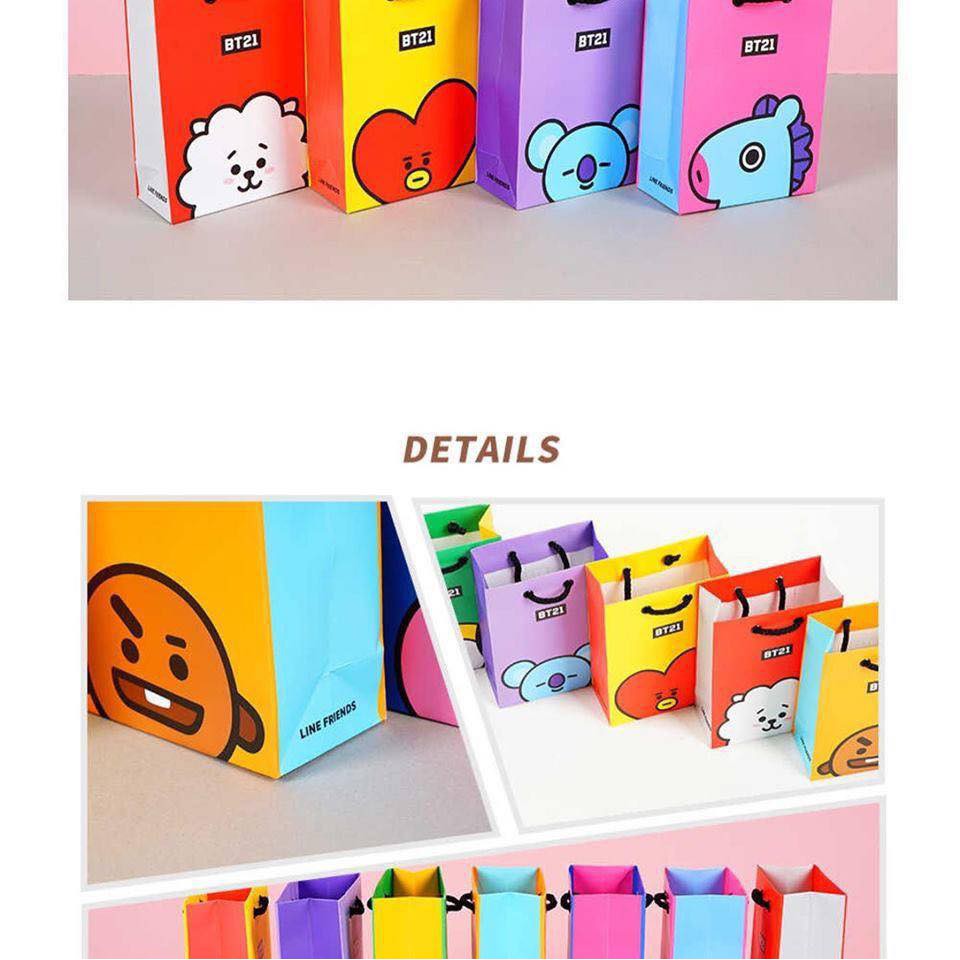 [ Hàng sẵn ] Túi giấy official Cooky Tata Chimmy Shooky Mang Koya RJ (K18)