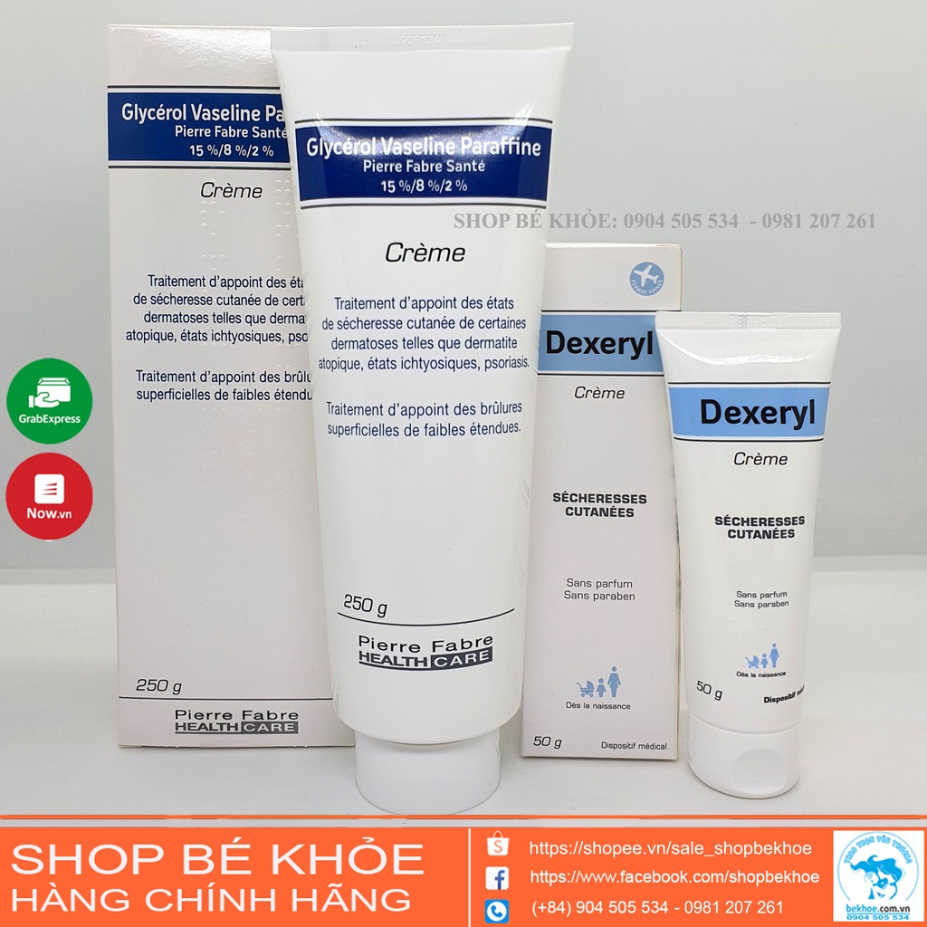 Kem Dexeryl - Glycerol dưỡng da bôi chàm, khô nẻ da