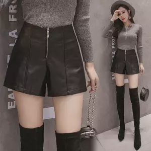 Quần short da lưng cao phong cách Hàn Quốc | BigBuy360 - bigbuy360.vn