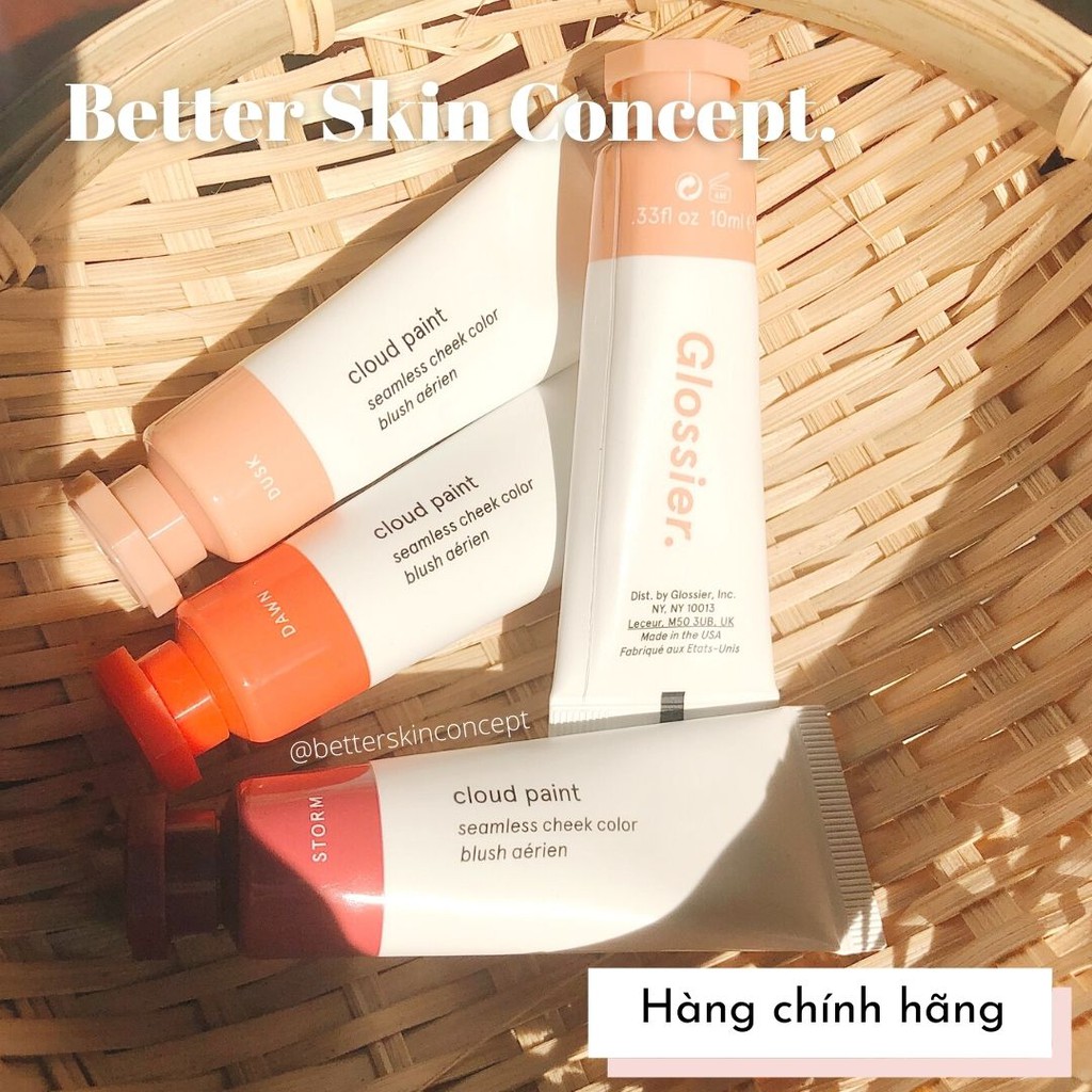 GLOSSIER Cloud Paint - Má hồng dạng kem finish căng bóng tự nhiên Glossier