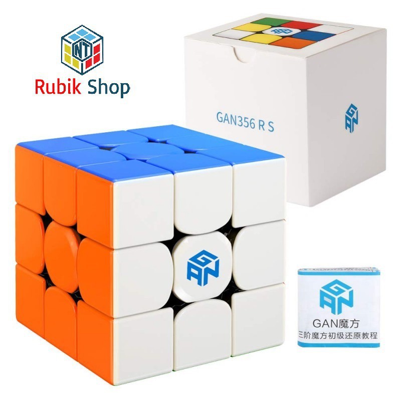 Đồ chơi Rubik 3x3x3 cao cấp Gan 356 RS Stickerless - Rubik Ocean