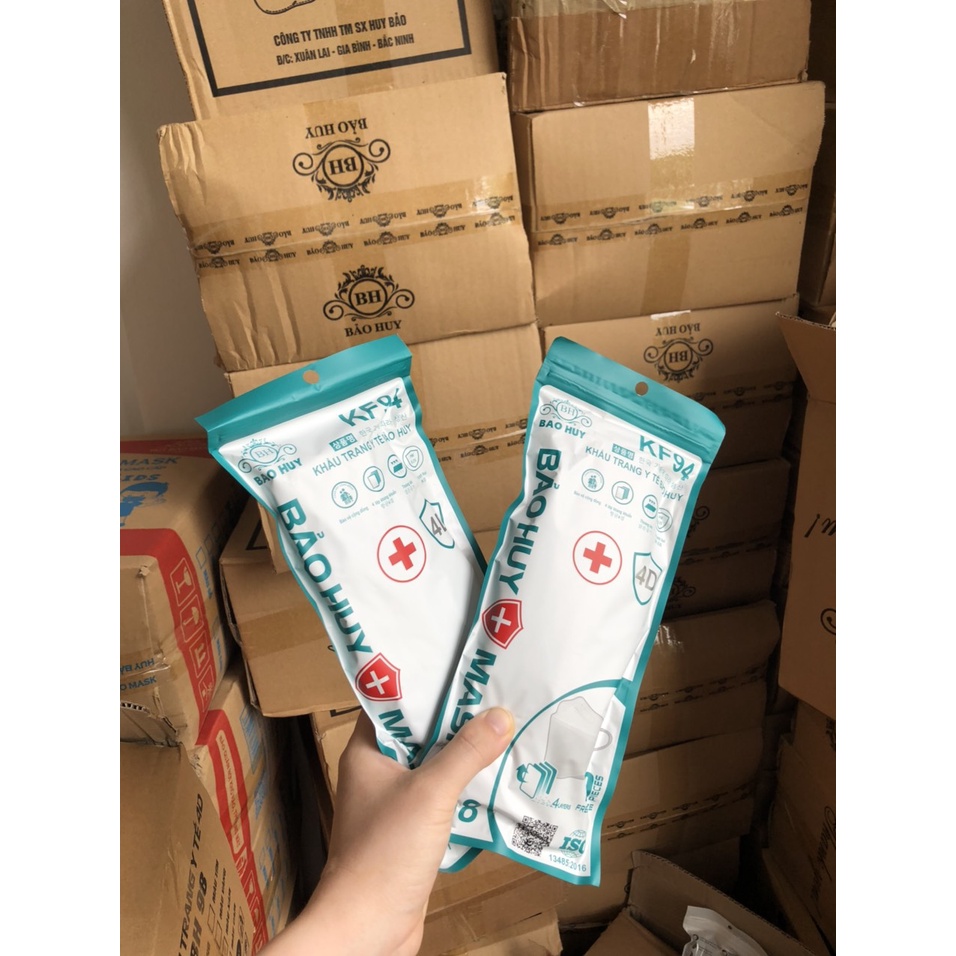 Thùng 300 Chiếc Khẩu Trang KF94 Bảo Huy-Khẩu Trang Cá-Hàng Chính Hãng