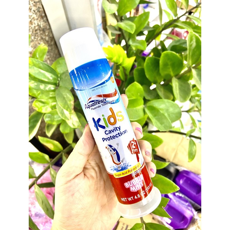 Kem đánh răng cho bé aquafresh, hàng mỹ