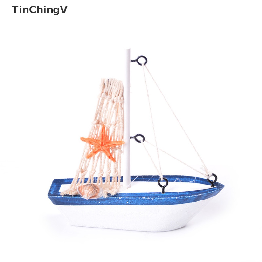 Đồ trang trí Thuyền Buồm Bằng Gỗ Để Bàn Trang Trí