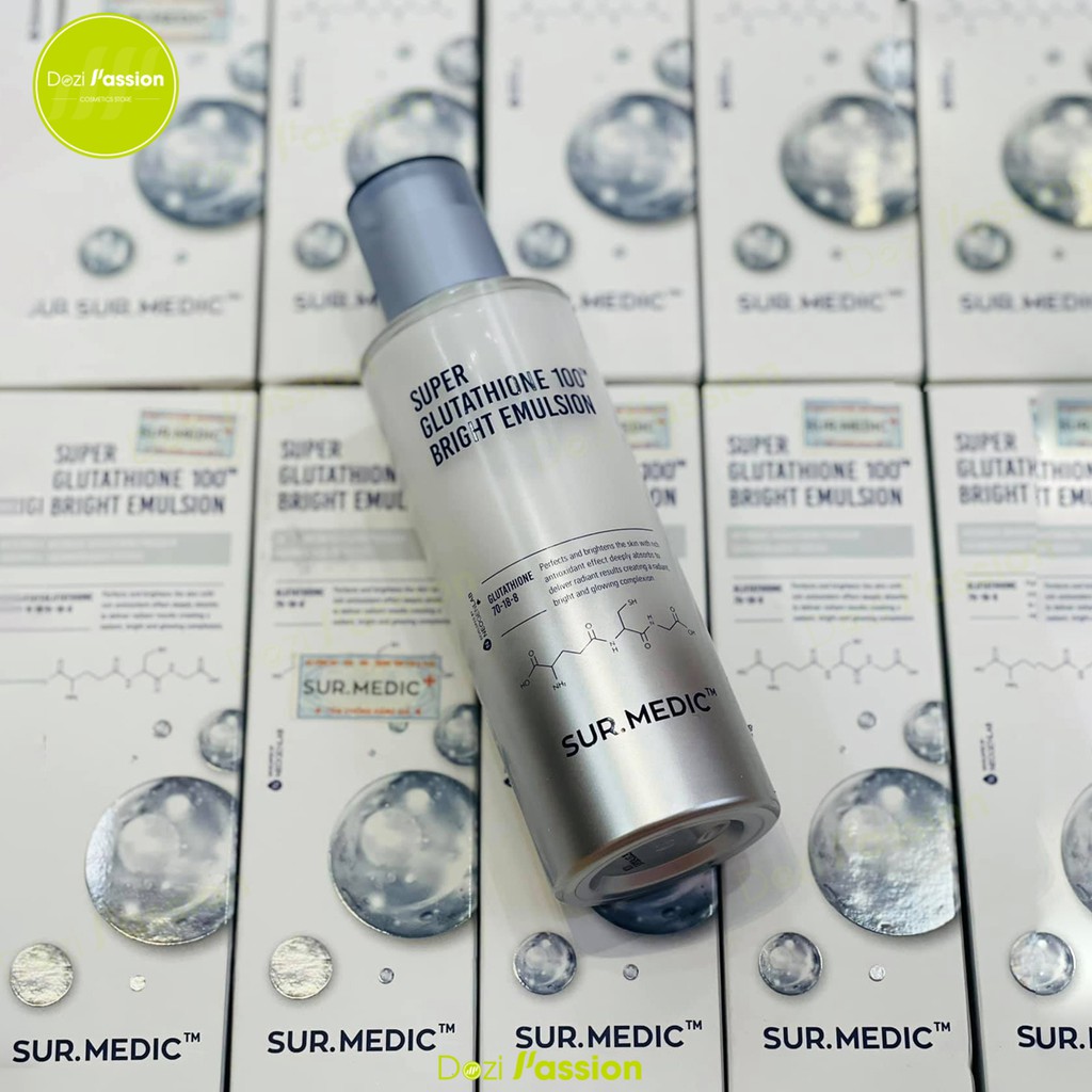 Sữa Dưỡng Sur.Medic Dưỡng Trắng Da Cấp Tốc - Surmedic Super Glutathione 100 Bright Emulsion 120ml