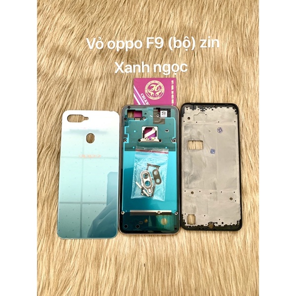 vỏ oppo F9 (bộ) khung sườn + nút linh tinh