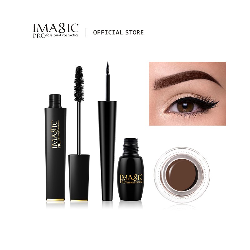 Bộ sản phẩm trang điểm IMAGIC gồm bút kẻ mắt + kem gel lông mày + Mascara 0.08g | BigBuy360 - bigbuy360.vn