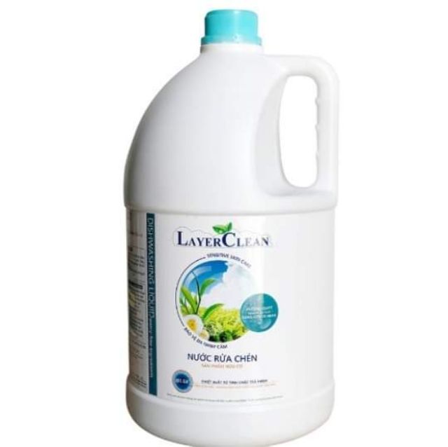 Nước rửa chén bát hữu cơ hương Hồng Layer Clean 5L