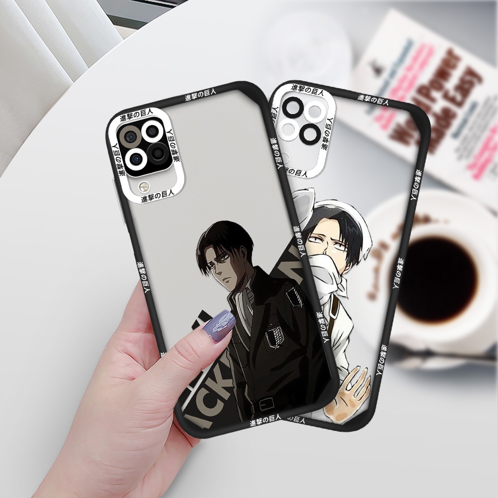 Ốp Điện Thoại Silicon Mềm Hình Anime Attack on Titan Cho Samsung A52 A11 A12 A21S A53 5G A72 S22 Plus