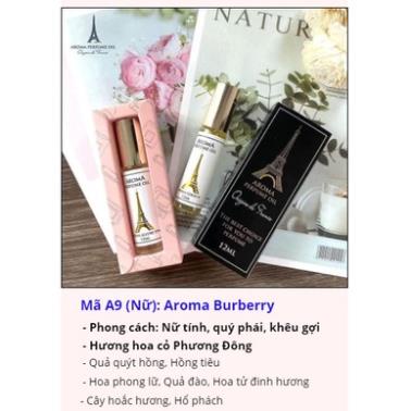 Tinh Dầu Nước Hoa Pháp Aroma Perfume Dạng Lăn 12ml, Thơm Dịu, Sang Trọng, Chính Hãng Pháp