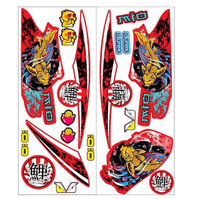 Tem rời dán xe mio