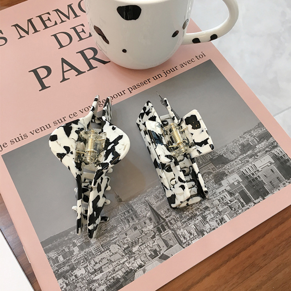 Kẹp tóc họa tiết bò sữa xinh xắn cho nữ