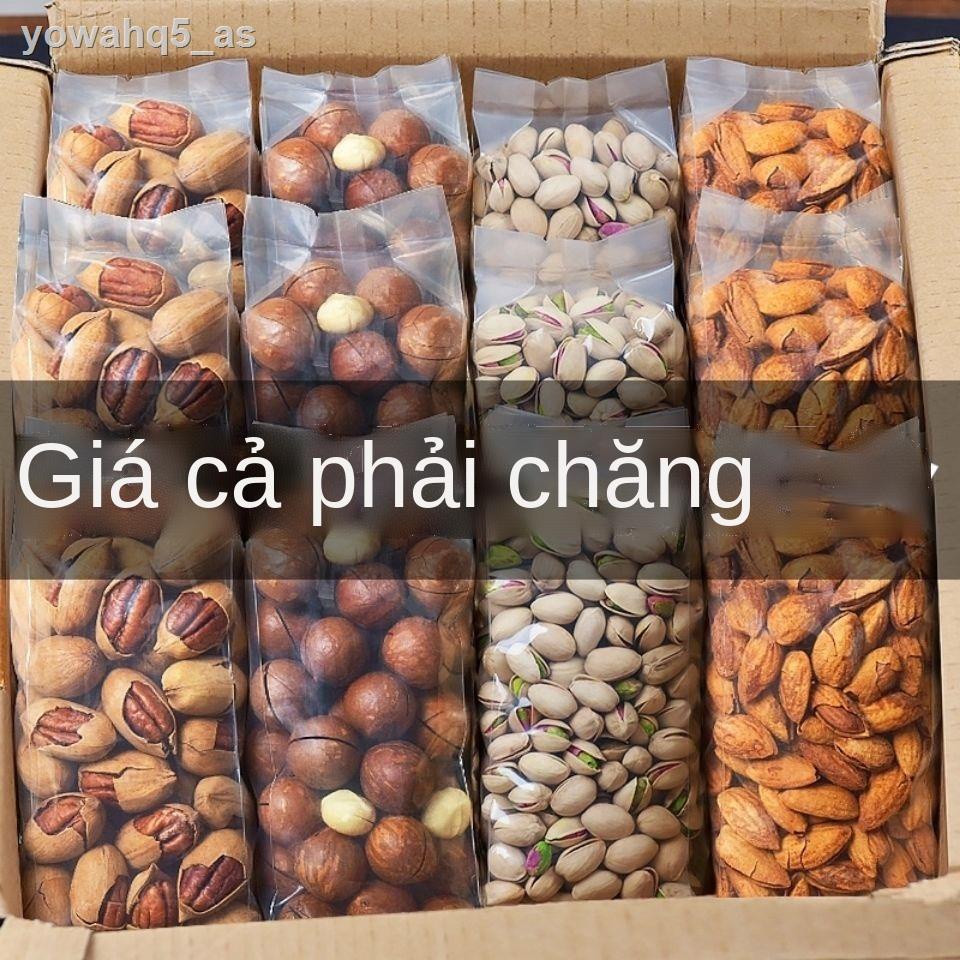 ☃✈Hạt dẻ cười, Macadamia, Hạnh nhân, thông, điều, Hồ đào, Quả hạch ngày Tết, Kết hợp, Trái cây sấy