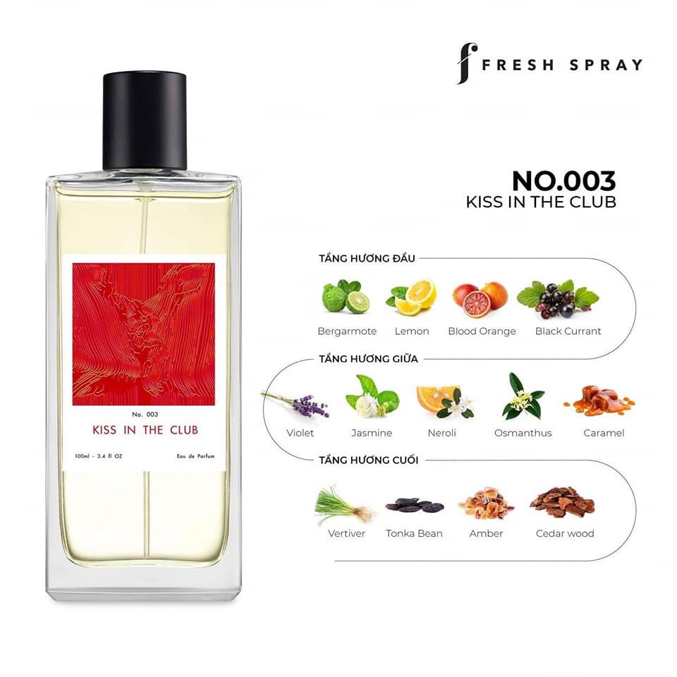 Nước Hoa Kiss In The Club 100ml Nốt Hương Quyến Rũ Mê Hoặc, Ngọt Trầm Lôi Cuốn