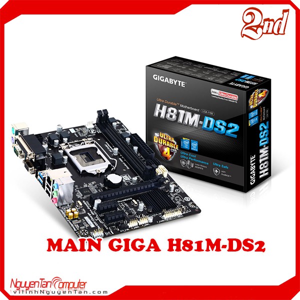 MAIN GIGABYTE H81M-DS2 SOCKET 1150 GIÁ RẺ