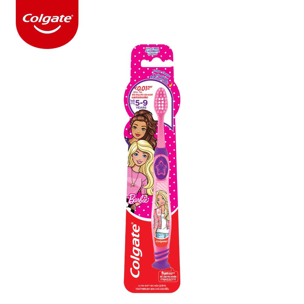 Bàn chải đánh răng Colgate họa tiết Barbie dành cho trẻ